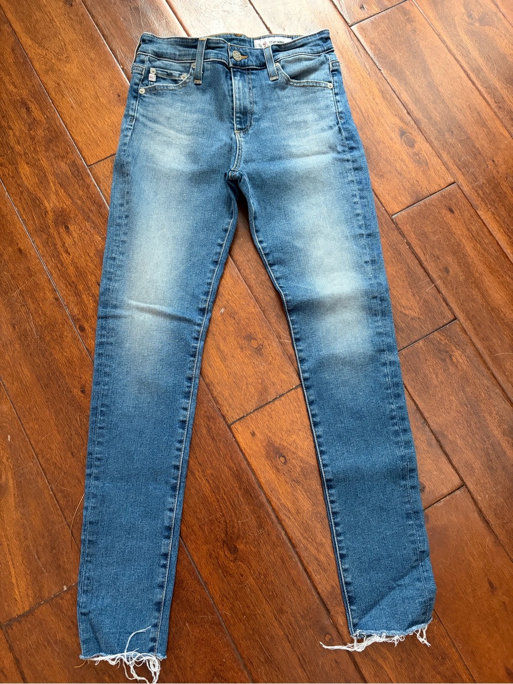 Ag Adriano Goldschmied Blue Denim the Farrah skinny ankle sz 25R USA